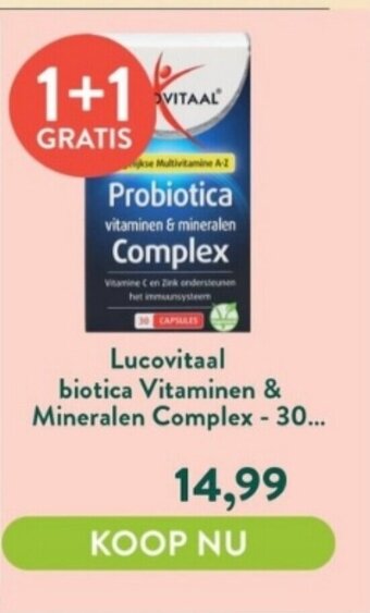 Holland & Barrett Lucovitaal biotica Vitaminen & Mineralen Complex - 30... aanbieding