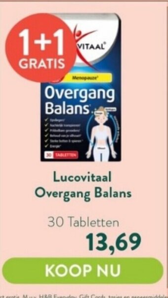 Holland & Barrett Lucovitaal Overgang Balans 30 Tabletten aanbieding