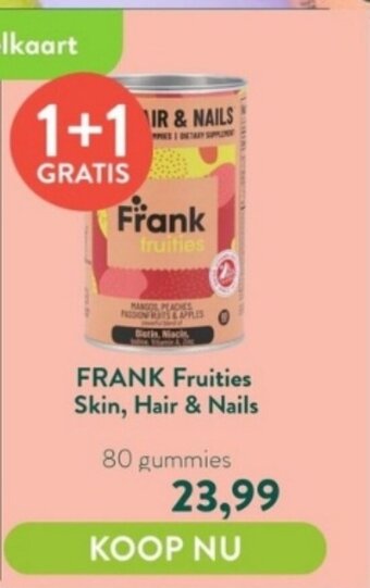 Holland & Barrett FRANK Fruities Skin, Hair & Nails 80 gummies aanbieding
