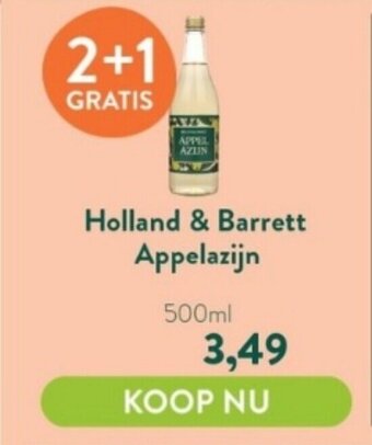 Holland & Barrett Holland & Barrett Appelazijn 500ml aanbieding