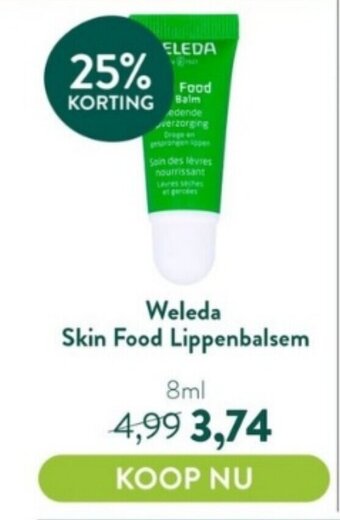 Holland & Barrett Weleda Skin Food Lippenbalsem 8ml aanbieding