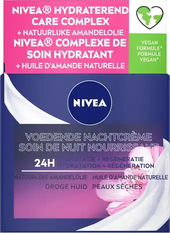 Bol.com Nivea essentials - nachtcrème - herstellend droge of gevoelige huid - 50 ml aanbieding