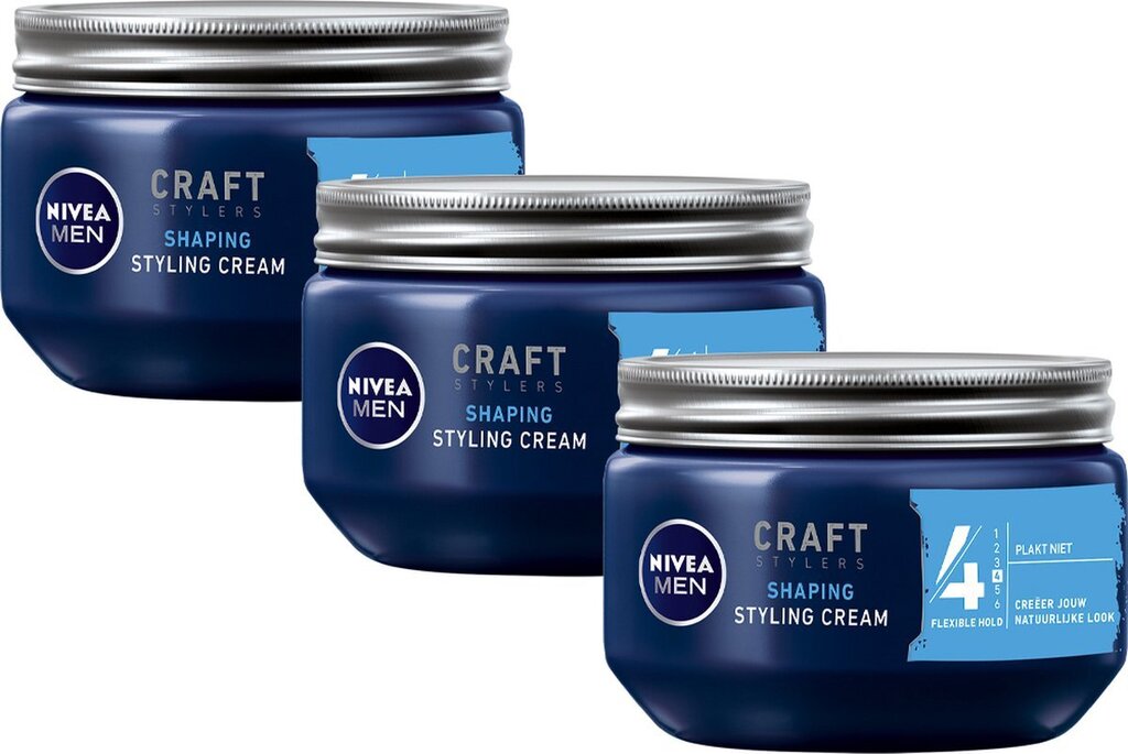 Nivea men styling cream haargel gel 3 x 150 ml voordeelverpakking