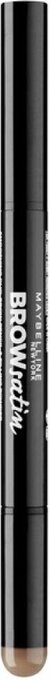 Bol.com Maybelline brow satin duo - 02 medium brown - bruin - wenkbrauwpotlood en poeder aanbieding