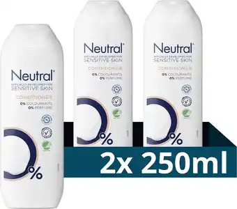 Bol.com Neutral 0% parfumvrije conditioner - 2 x 250 ml - voordeelverpakking aanbieding