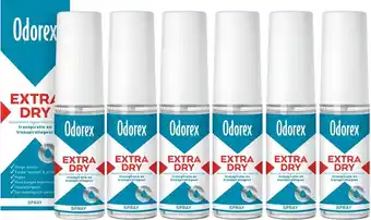 Bol.com Odorex extra dry spray - voordeelverpakking - unisex - 6x 30ml aanbieding