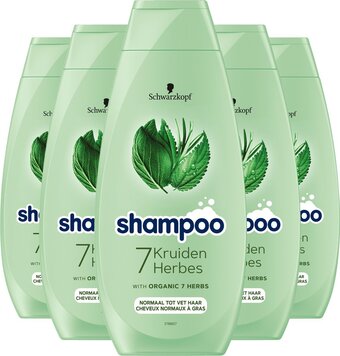 Bol.com Schwarzkopf 7 kruiden shampoo 5x 400ml aanbieding