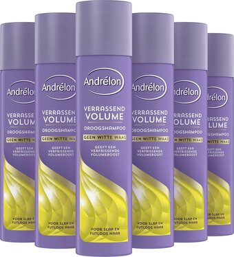 Bol.com Andrélon droogshampoo verrassend volume - 6x 245 ml - voordeelverpakking aanbieding