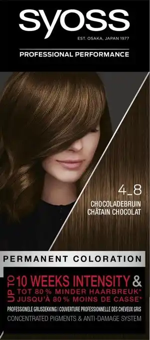 Bol.com Syoss color baseline 4-8 chocoladebruin haarverf - 1 stuk aanbieding