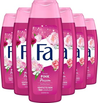 Bol.com Fa - pink passion - douchegel - voordeelverpakking - 6 x 250 ml aanbieding