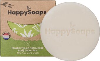 Bol.com Happysoaps body lotion bar - aloë you vera much - fris, verkwikkend & hydraterend -100% plasticvrij, vegan & natuurlijk - 65g aanbieding