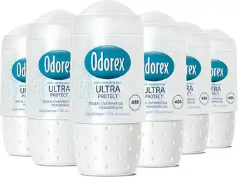 Bol.com Odorex ultra protect deodorant roller - voordeelverpakking - unisex - 6x 50ml aanbieding