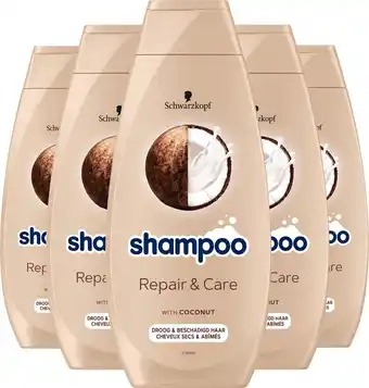 Bol.com Schwarzkop - repair & care - shampoo - haarverzorging - voordeelverpakking - 5 x 400 ml aanbieding