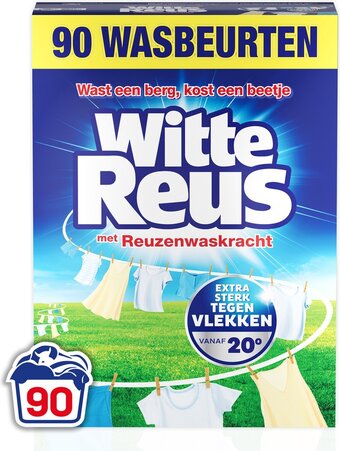 Bol.com Witte reus - waspoeder - witte was - voordeelverpakking - 90 wasbeurten aanbieding