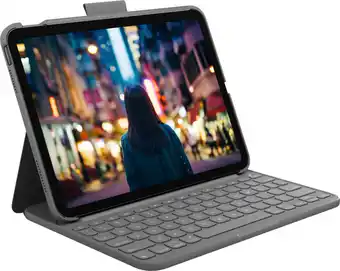 Coolblue Logitech slim folio apple ipad (2022) toetsenbord hoes qwerty aanbieding