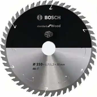 Conrad Bosch accessories bosch 2608837714 hardmetaal-cirkelzaagblad 210 x 30 mm aantal tanden: 48 1 stuk(s) aanbieding