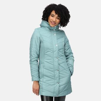 Decathlon Parthenia parka wandeljas voor dames - klimop groen aanbieding