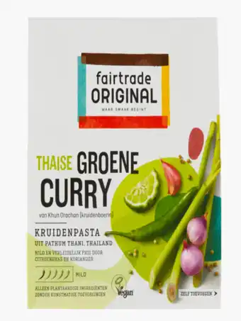 Flink Fairtrade original thaise groene curry 70g aanbieding