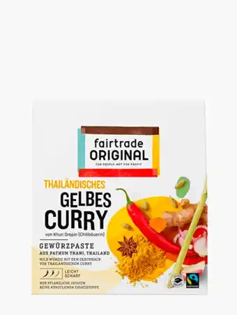 Flink Fairtrade original thaise gele curry 70g aanbieding