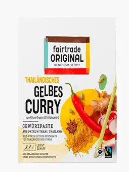 Flink Fairtrade original thaise gele curry 70g aanbieding