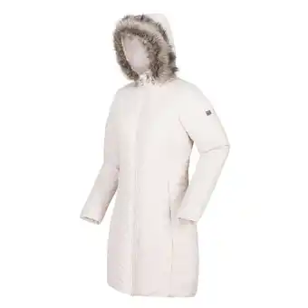 Decathlon Fritha geïsoleerde parka wandeljas voor dames - room wit aanbieding