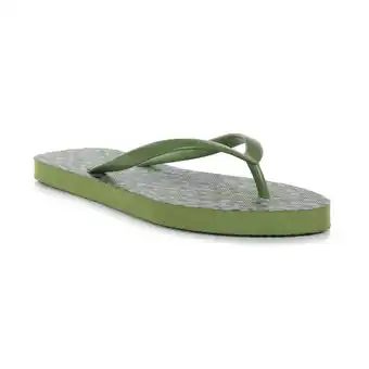 Decathlon Dames/dames bali abstract teenslippers (groene velden) aanbieding