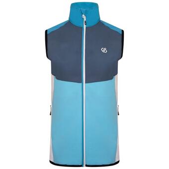 Decathlon Het duplicity ii softshell wandelvest voor dames - blauw aanbieding