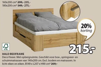 Jysk Hald bedframe aanbieding