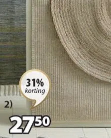Jysk Flatsiv vloerkleed aanbieding