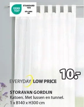 Jysk Everyday low price storavan gordijn aanbieding