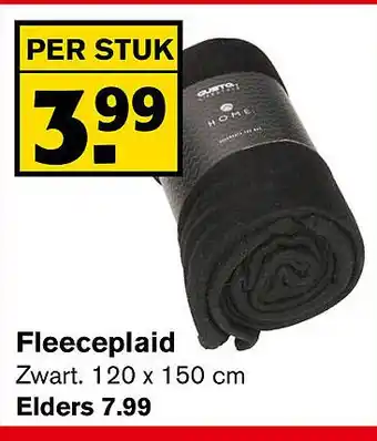 Hoogvliet Fleeceplaid aanbieding