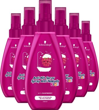 Bol.com Schwarzkopf - kids girls - anti-klit spray - haarverzorging - voordeelverpakking - 6 x150 ml aanbieding
