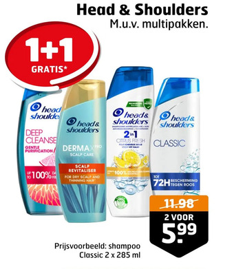 Trekpleister Head & shoulders aanbieding