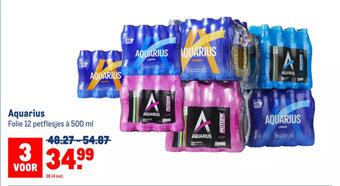 Makro Aquarius Folie 12 petflesjes à 500 ml aanbieding