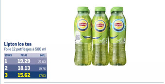 Makro Lipton ice tea Folie 12 petflesjes à 500 ml aanbieding