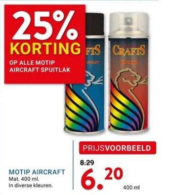 Kluswijs Motip aircraft aanbieding