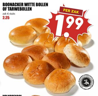 De Boerenschuur BOONACKER WITTE BOLLEN OF TARWEBOLLEN zak 6 stuks aanbieding