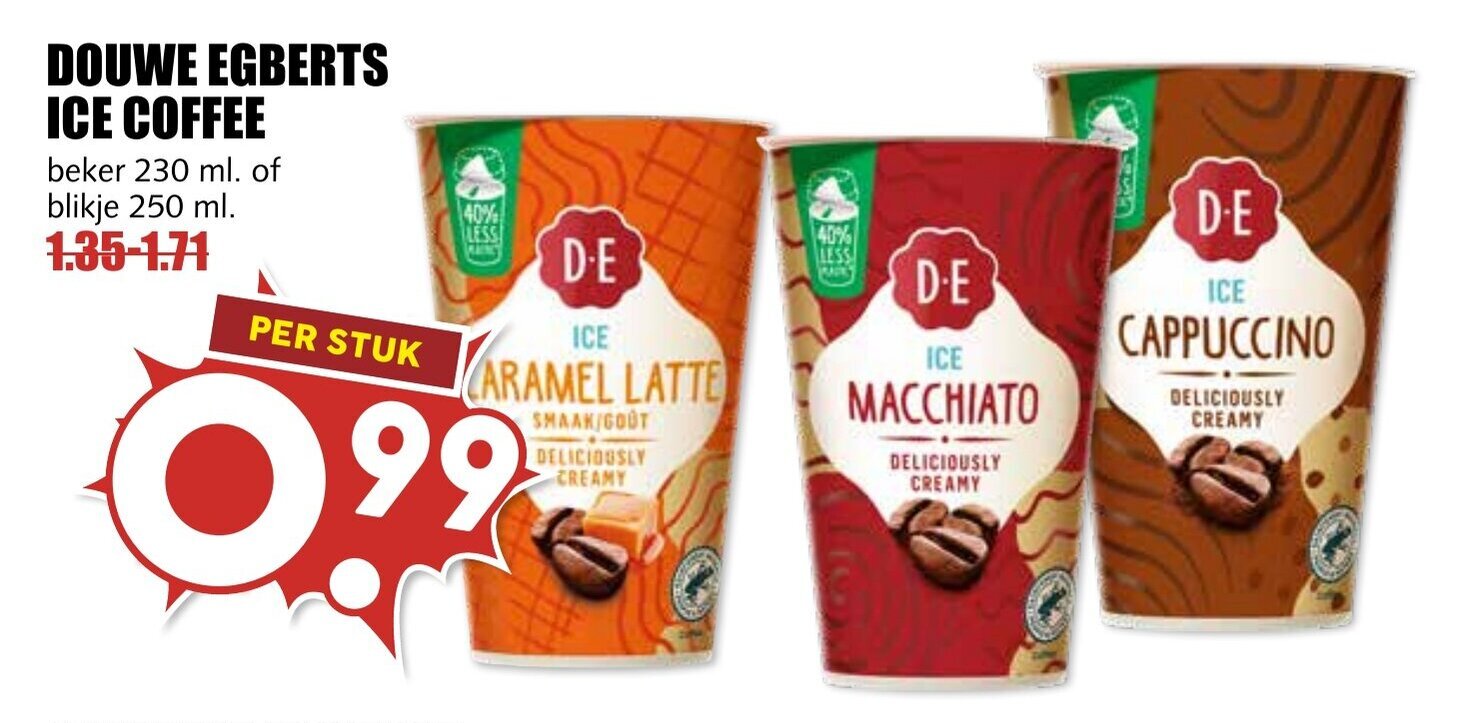 DOUWE EGBERTS ICE COFFEE aanbieding bij De Boerenschuur