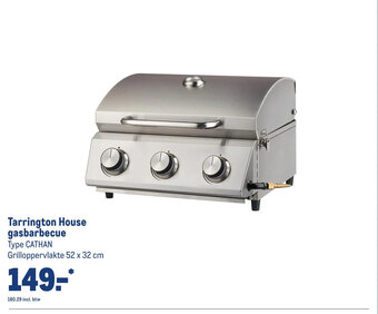 Makro Tarrington House gasbarbecue Type CATHAN Grilloppervlakte 52 x 32 cm aanbieding