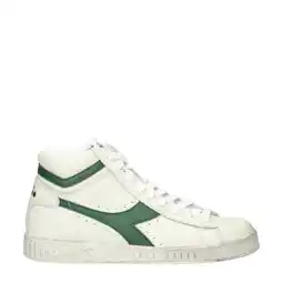 Wehkamp Diadora game l high hoge leren sneakers off white/groen aanbieding