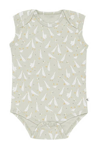 Wehkamp Little dutch romper little goose olijfgroen aanbieding