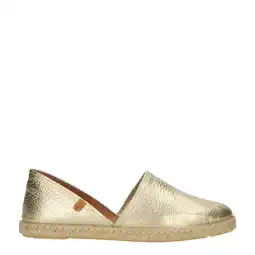 Wehkamp Verbenas carmen nucleo meal leren espadrilles goud aanbieding