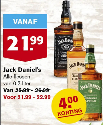 Hoogvliet Jack daniel's aanbieding