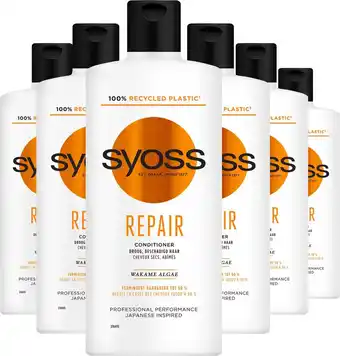 Bol.com Syoss repair therapy - conditioner - haarverzorging - voordeelverpakking - 6 x 440 ml aanbieding