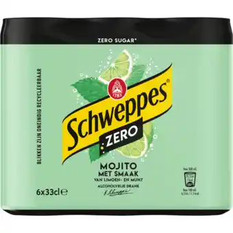 Jumbo Schweppes zero virgin mojito 6 x 330ml aanbieding