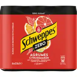 Jumbo Schweppes zero sugar agrumes - blik - 6 x 330ml aanbieding