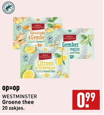 ALDI WESTMINSTER Groene thee aanbieding