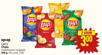 ALDI LAY'S Chips 200 g aanbieding