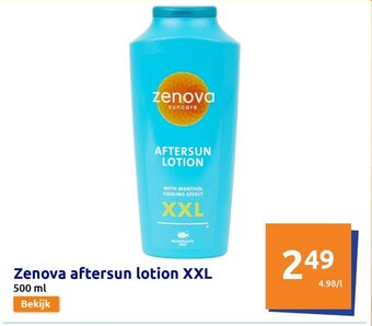 Action Zenova aftersun lotion XXL 500 ml aanbieding