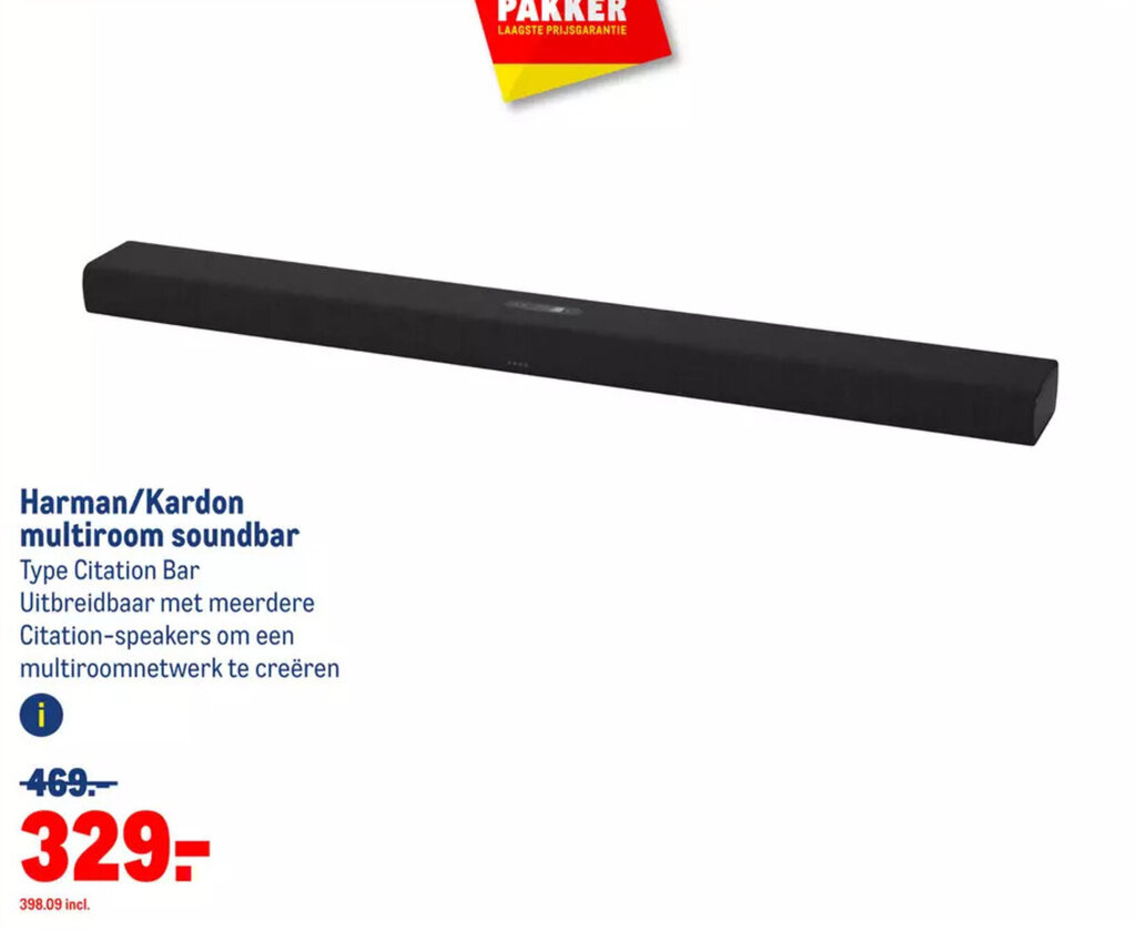 Harman/Kardon multiroom soundbar aanbieding bij Makro